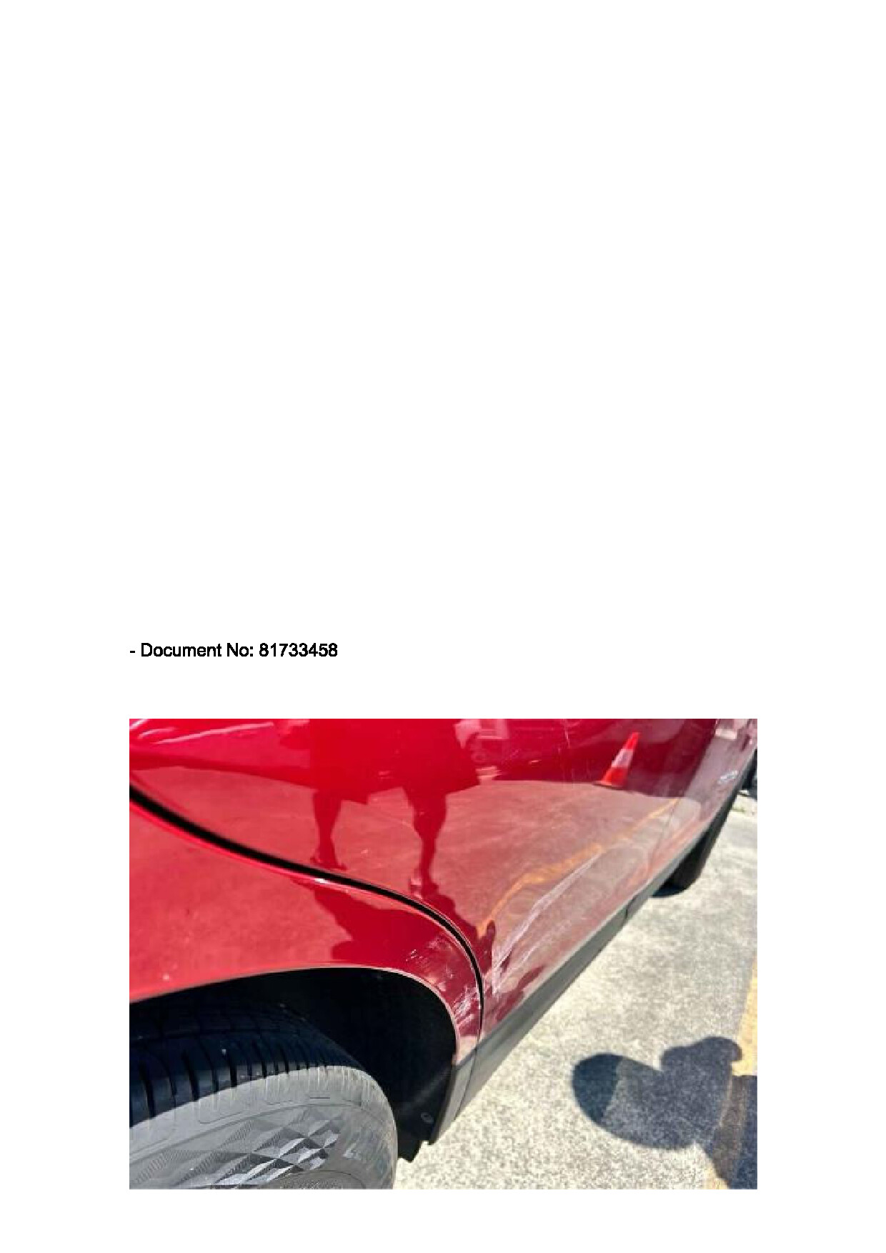 Quarter panel damage